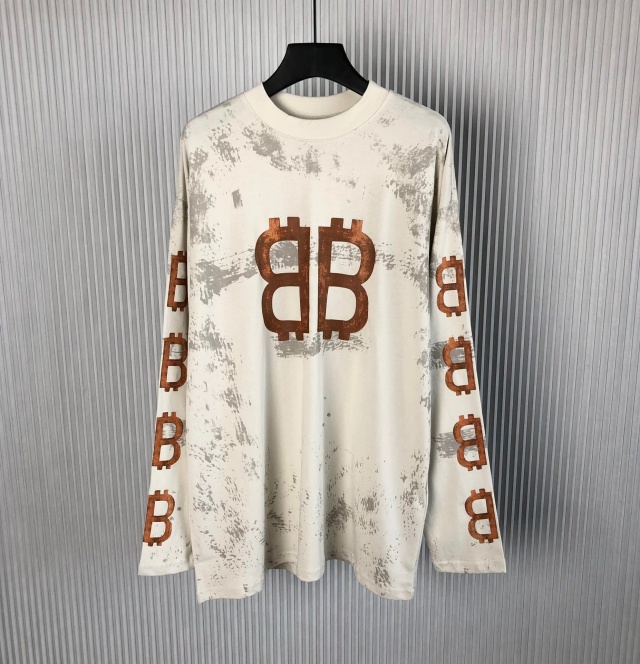 발렌시아가 Balenciaga 남성 라운드 티셔츠 BG1080