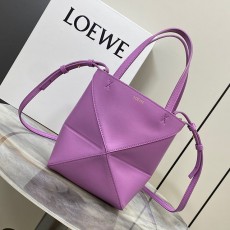 로에베 LOEWE 샤이니 카프스킨 퍼즐폴드 토트백 LW0165