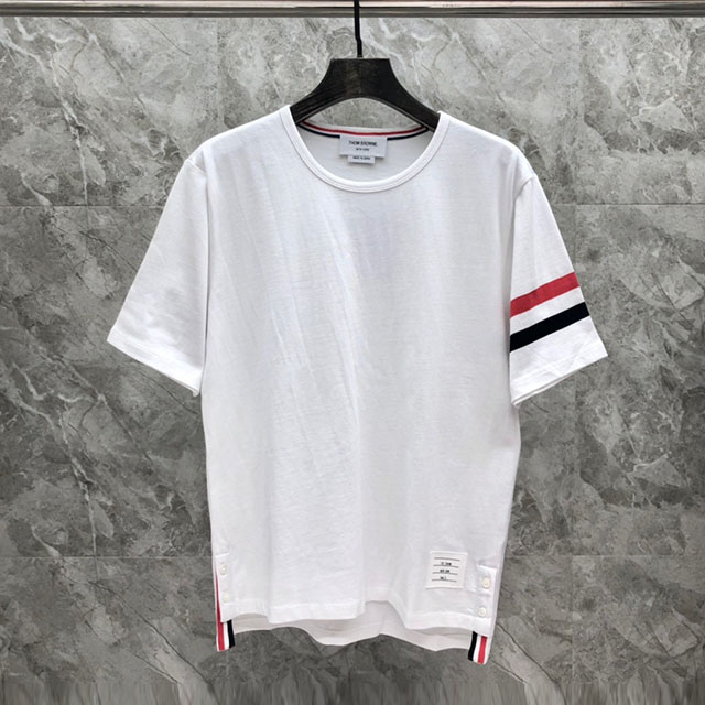 톰브라운 THOMBROWNE 남성 라운드 반팔 T4945