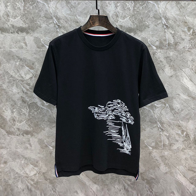 톰브라운 THOMBROWNE 남성 라운드 반팔 T4948