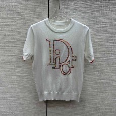 디올 DIOR 여성 니트 반팔 DR1943