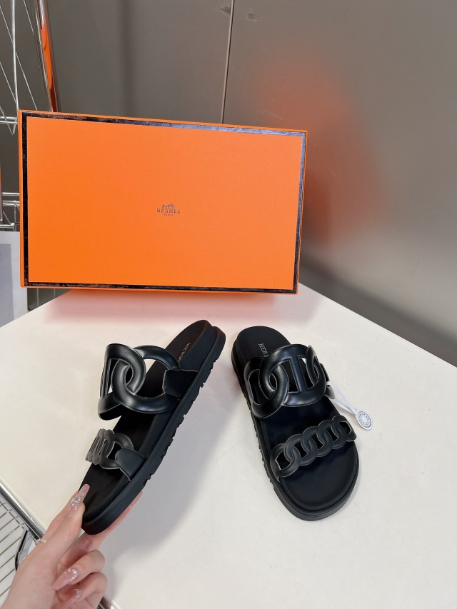 에르메스 HERMES  남여공용 슬리퍼 H09091