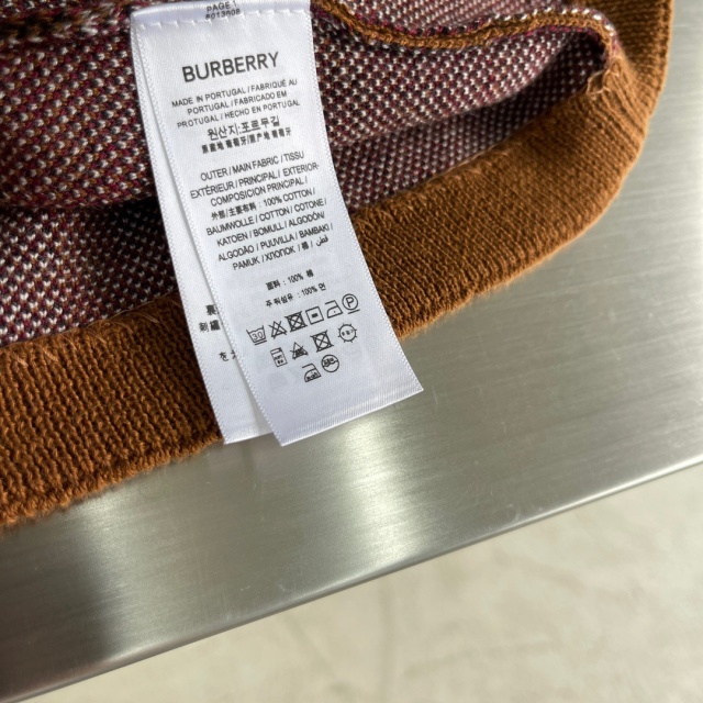 버버리 BURBERRY 남성 니트 반팔 BBR3967