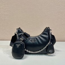 프라다 PRADA 리에디션 가죽 숄더백 1BH204 PD0859