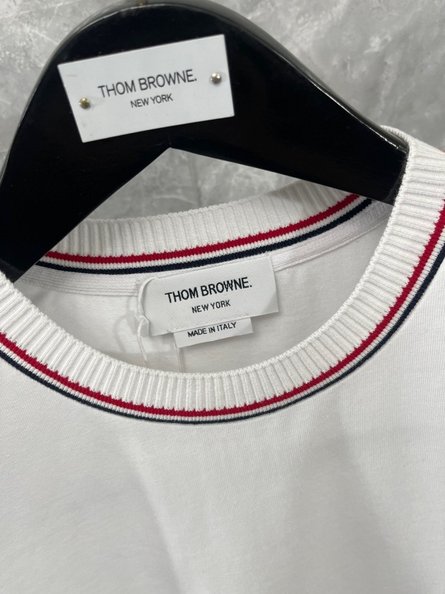 톰브라운 THOMBROWNE 여성 라운드 반팔 T5071