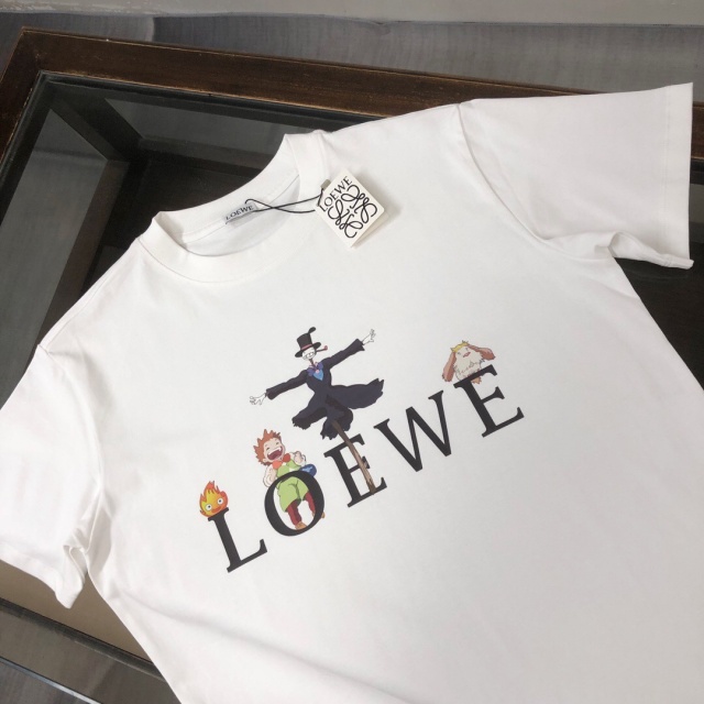 로에베 LOEWE 남성 라운드 반팔 LW0184