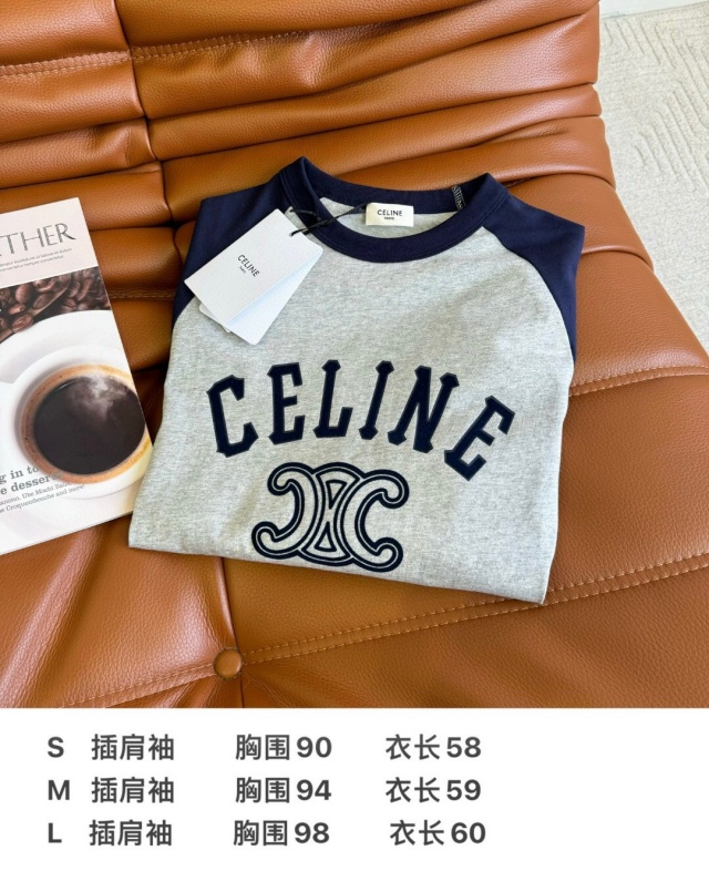 셀린느 CELINE 여성 긴팔티 CEL0373