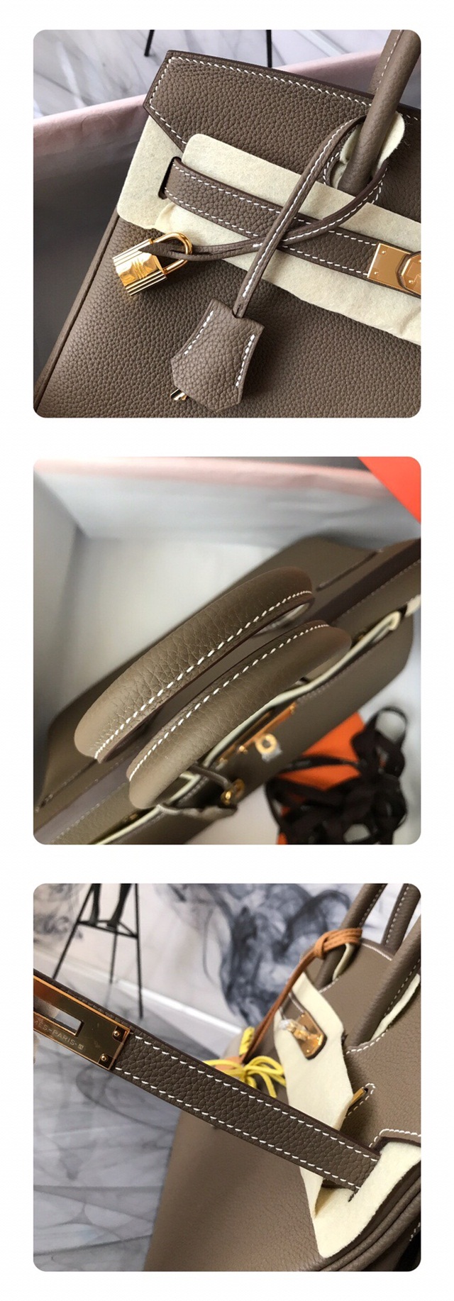 에르메스 HERMES 버킨백 30cm 반수공 H0253