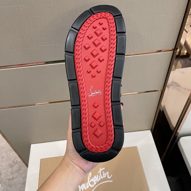 크리스찬 루부탱 CHRISTIAN LOUBOUTIN 남성 슬라이드 슬리퍼 CB204