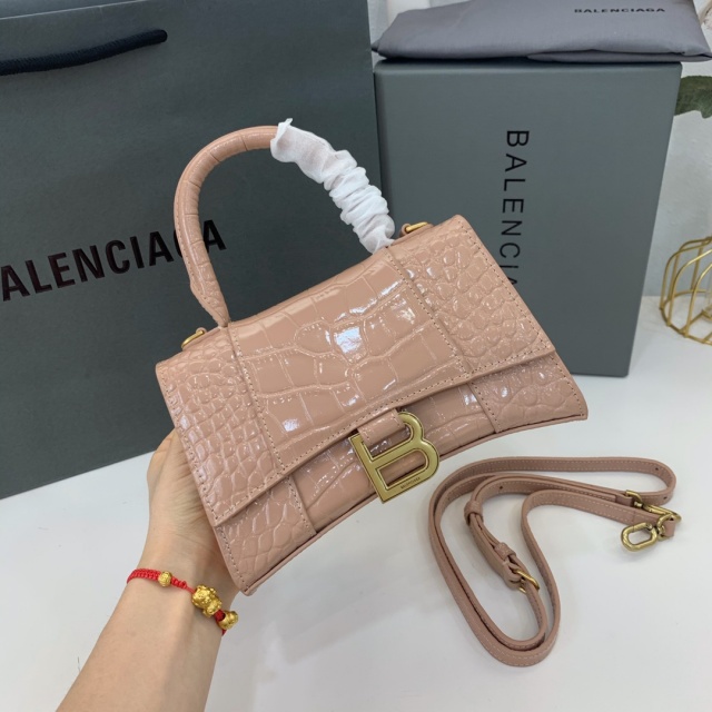 발렌시아가 Balenciaga 아워글라스 미니 탑핸들백 BC0440