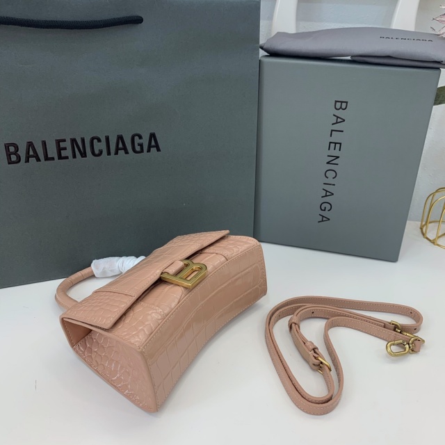 발렌시아가 Balenciaga 아워글라스 미니 탑핸들백 BC0440