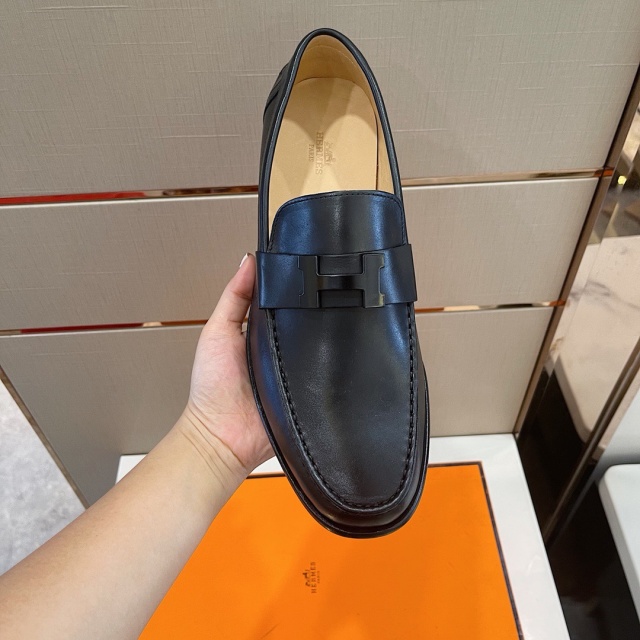 에르메스 HERMES 남성 더비슈즈 H08182