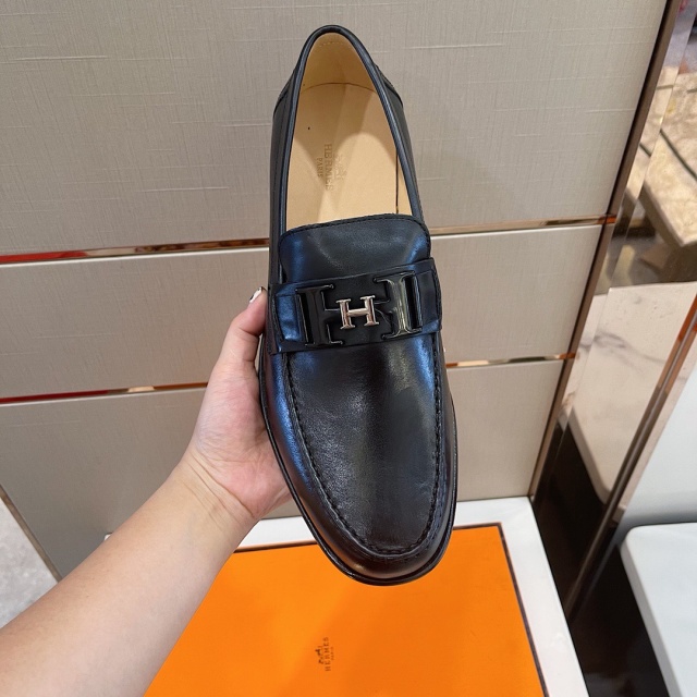 에르메스 HERMES 남성 더비슈즈 H08185