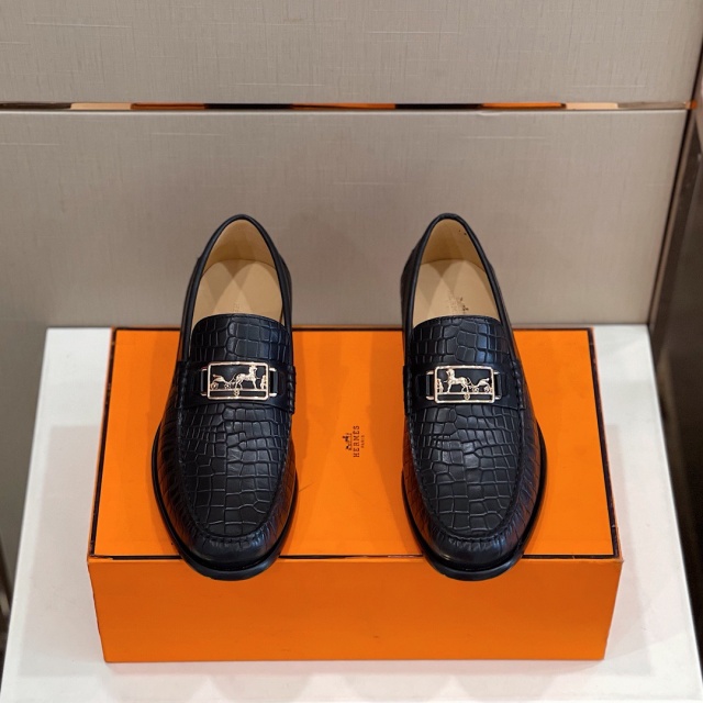 에르메스 HERMES 남성 더비슈즈 H08190