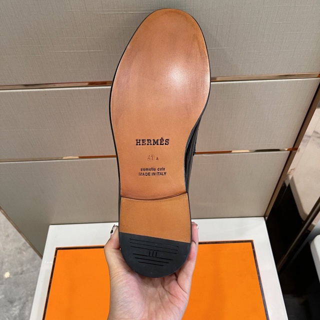 에르메스 HERMES 남성 더비슈즈 H08191