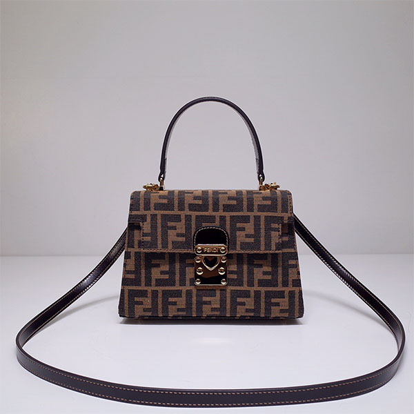 펜디 FENDI 여성 패브릭 탑핸들백  FD0711