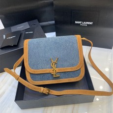 입생로랑 YSL 빈티지데님 솔페리노 미듐 숄더백 635025 YS149