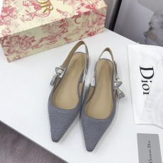 디올 DIOR 여성 플랫 슬링백 D1032