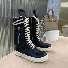 릭오웬스 Rick Owens 남여공용 카고 바스켓 레더롱 하이탑 RO137