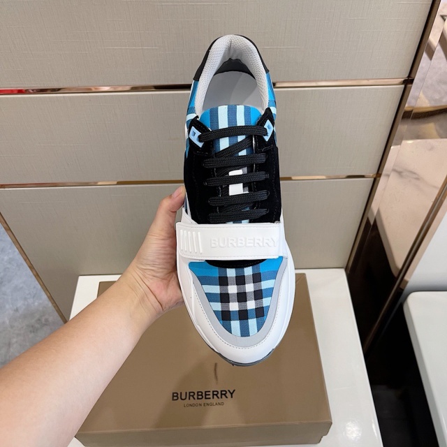 버버리 BURBERRY 남성 벨크로 로우탑 스니커즈 BB273