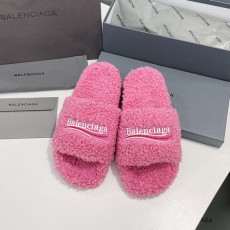 발렌시아가 Balenciaga 여성 퍼 슬리퍼 BG0622