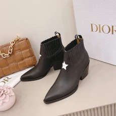 디올 DIOR 여성 가죽레더 부츠 D1077