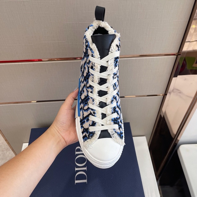 디올 DIOR 남여공용 오블리크 B23 하이탑 D1137