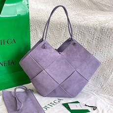 보테가 BOTTEGA VENETA 인트레치아토 스웨이드 토트백 652057 BO0678