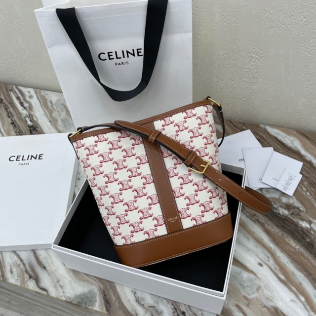 셀린느 CELINE 트리오페 캔버스 스몰 버킷백 191442 CL0480