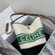 셀린느 CELINE 로고 버킷백 195572 CL0482