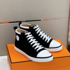 에르메스 HERMES 남성 캔버스 하이탑 H08350