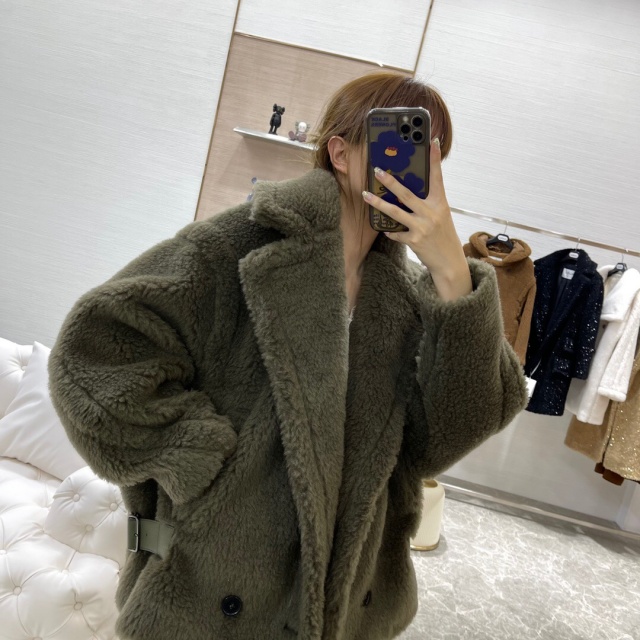 막스마라 MAXMARA 여성 테디베어 숏코트 SM0465