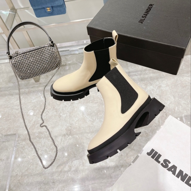 질샌더 JIL SANDER 여성 비브람 첼시 부츠 JS042