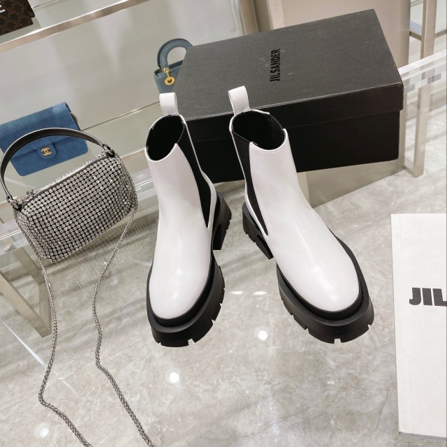 질샌더 JIL SANDER 여성 비브람 첼시 부츠 JS043