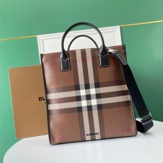 버버리 BURBERRY 체크 E-캔버스 토트백 BB08698