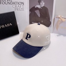 프라다 PRADA 남여공용 볼캡 모자 PR075