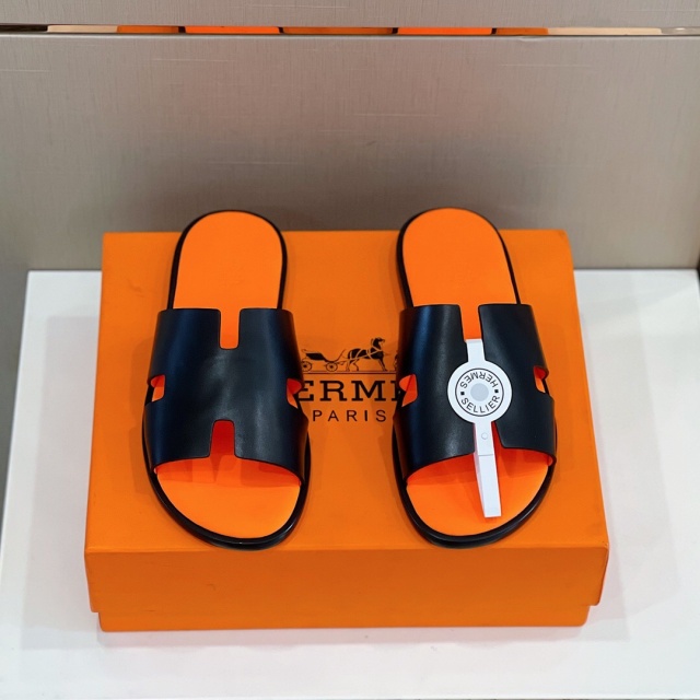 에르메스 HERMES 남성 이즈미르 슬리퍼 H08499