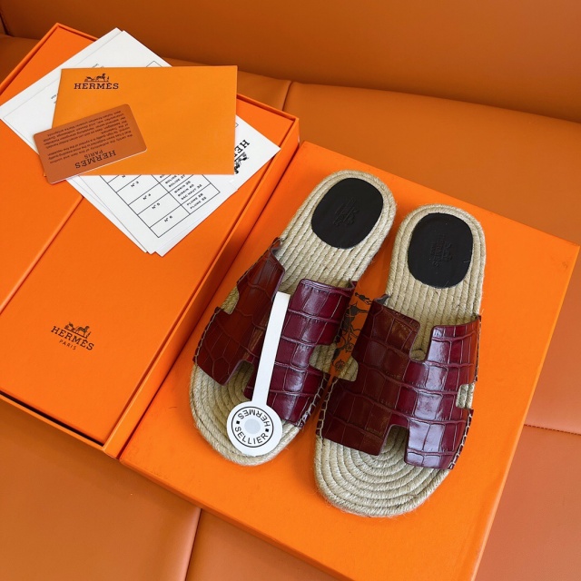 에르메스 HERMES 남성 이즈미르 슬리퍼 H08509