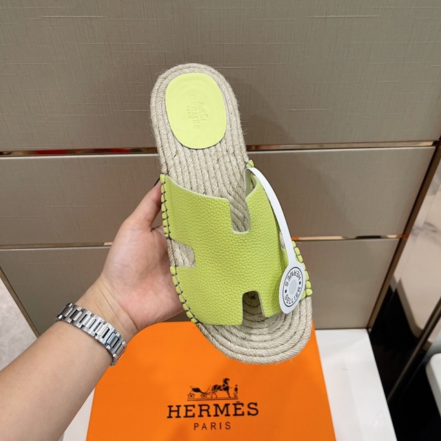 에르메스 HERMES 남성 이즈미르 슬리퍼 H08510