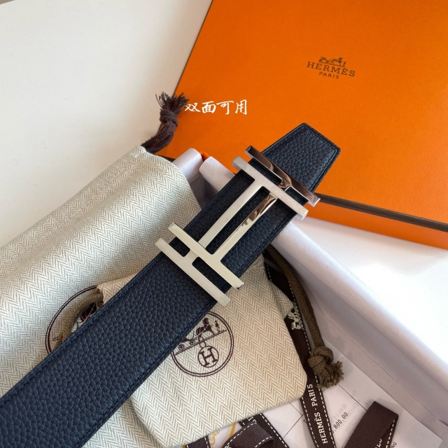 에르메스 HERMES 남성 양면 벨트 H322