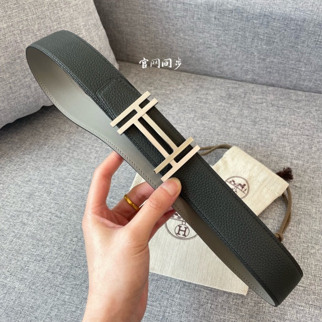 에르메스 HERMES 남성 양면 벨트 H334