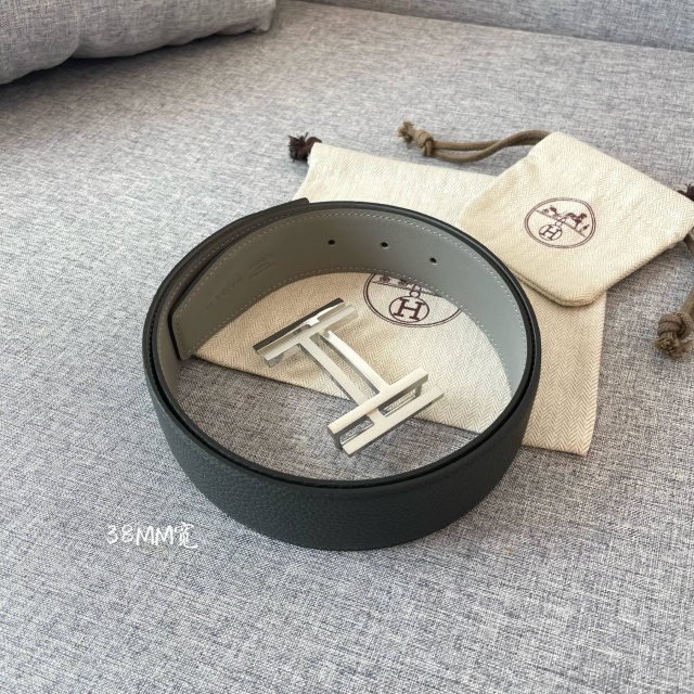 에르메스 HERMES 남성 양면 벨트 H334