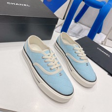 샤넬 CHANEL 여성 캔버스 스니커즈 C0286