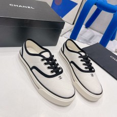 샤넬 CHANEL 여성 캔버스 스니커즈 C0287