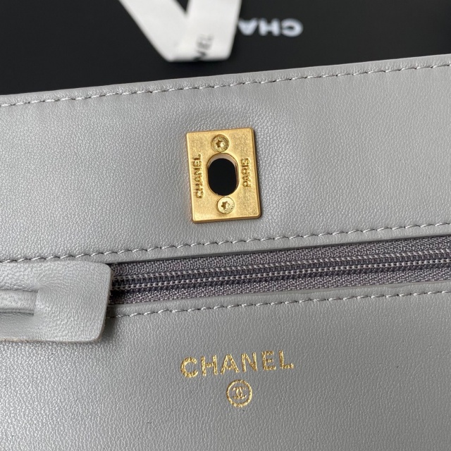 샤넬 CHANEL 골드볼 WOC 램스킨 미니 크로스백 AP1450  C2276