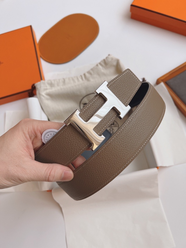 에르메스 HERMES 남성 양면 벨트 H344