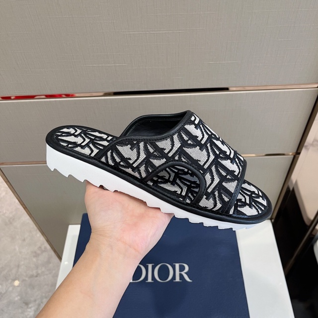 디올 DIOR 남성 슬라이드 슬리퍼 D1410