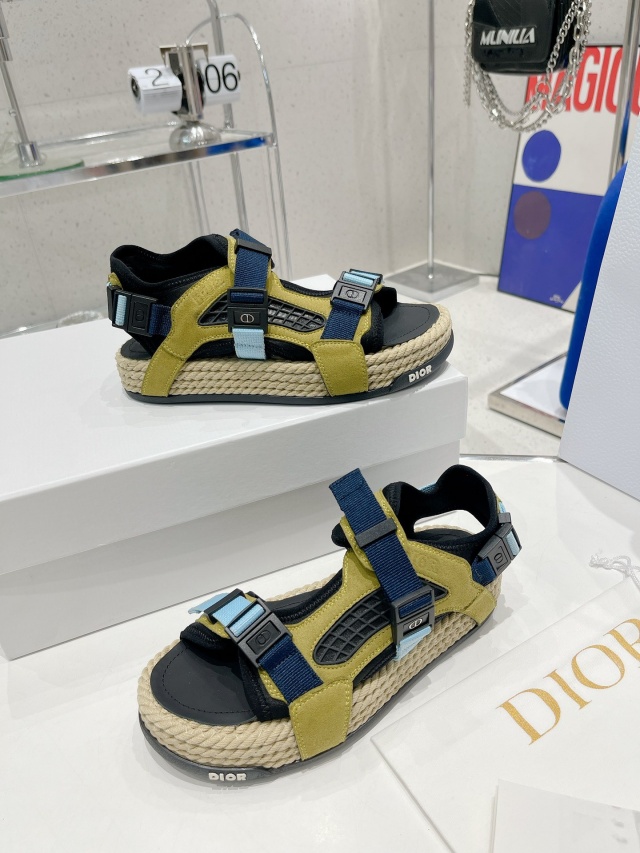 디올 DIOR 남여공용 벨크로 샌들 D1421