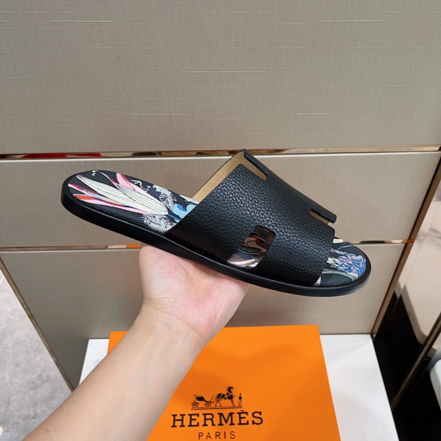 에르메스 HERMES 남성 이즈미르 슬리퍼 H08586