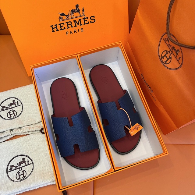 에르메스 HERMES 남성 이즈미르 슬리퍼 H08588